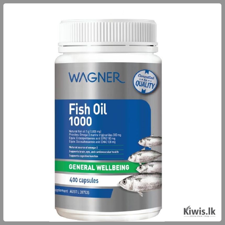 Fish Moiler Wagner Fish Oil 1000- 400 Capsules | Kiwis.lk